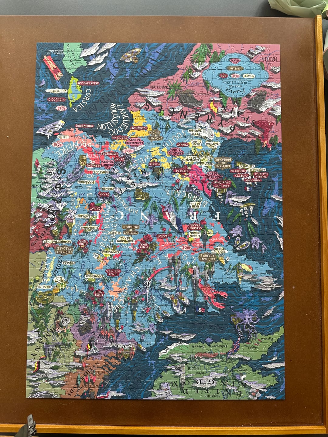 Customer photo review of Wine Puzzle - France