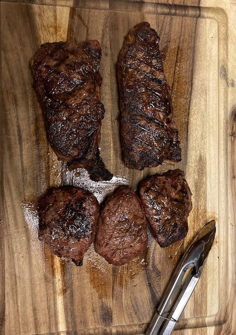 Customer photo review of USDA Prime New York Strip