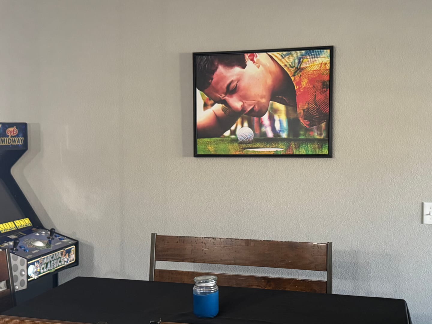 Customer photo review of Happy Gilmore Wall Art