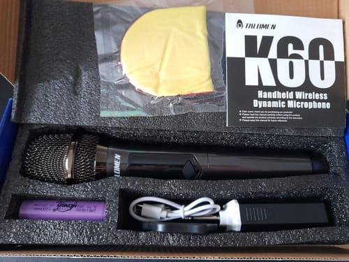 Customer photo review of Talomen K60 | Wireless Handheld Dynamic Microphone