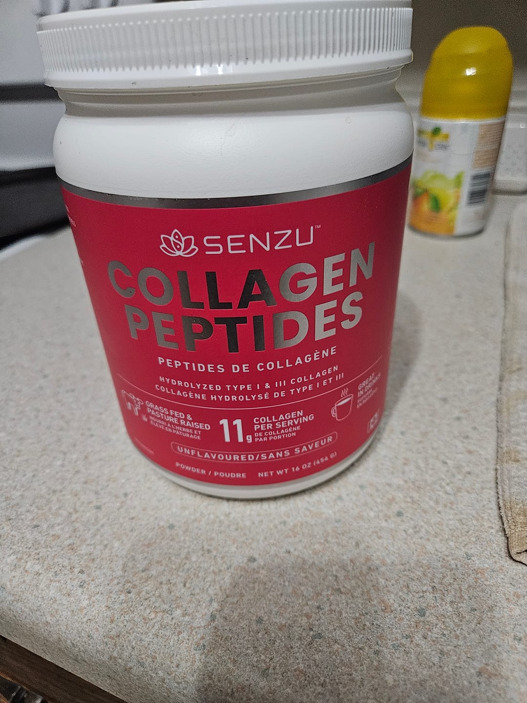 Customer photo review of Collagen Peptides Protein Powder (454g)