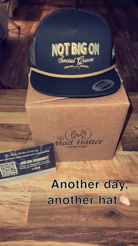 Customer photo review of MHC Not Big on Social Graces Trucker Hat