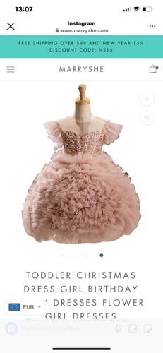 Customer photo review of Toddler Christmas Dress Girl Birthday Puffy Dresses Flower Girl Dresses