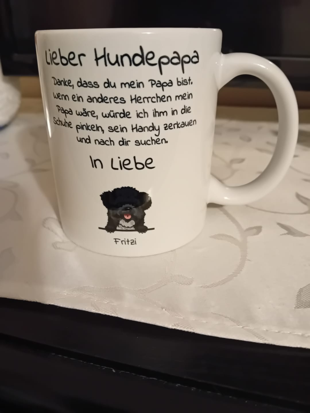 Customer photo review of Lieber Hundepapa - Individuelle Tasse