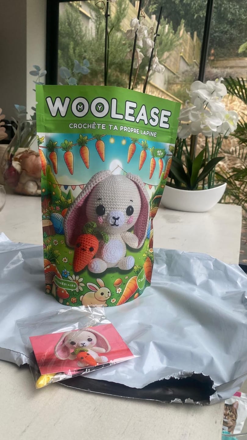 Customer photo review of Kit de crochet Flora la lapine