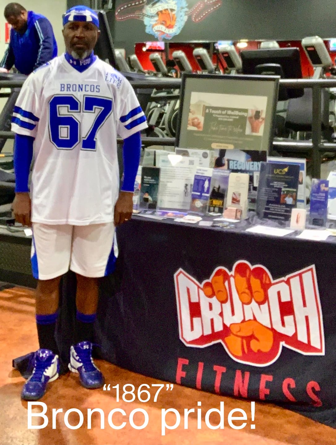 Customer photo review of Custom White Royal-Black Classic Style Mesh Authentic Football Jersey