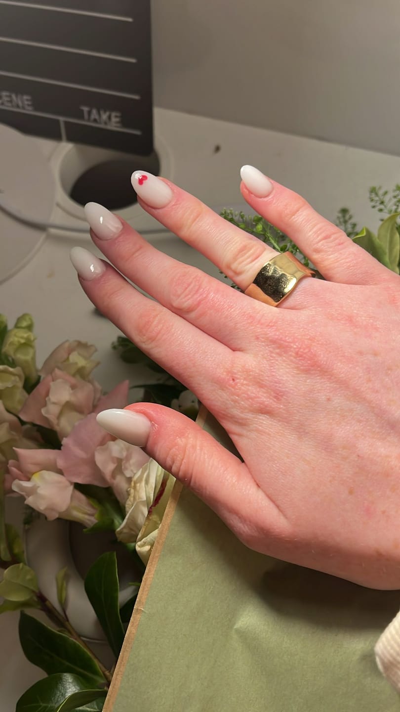 Customer photo review of Textured Band Ring