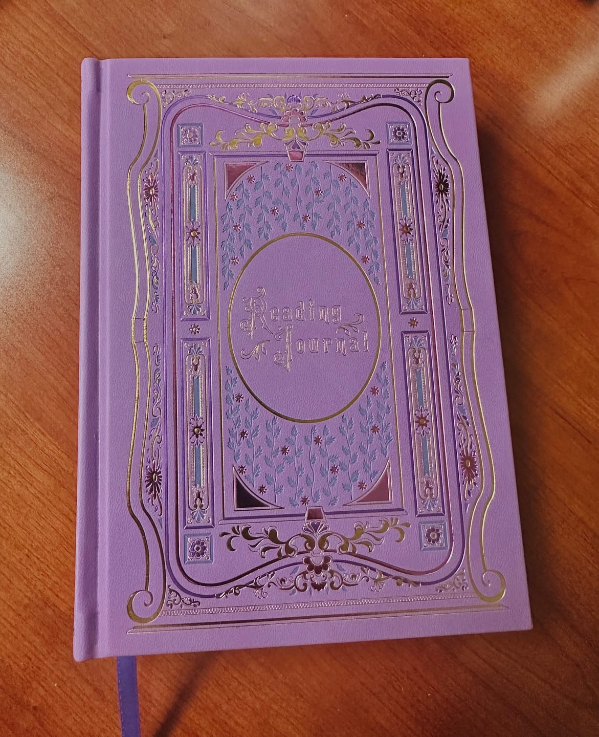 Customer photo review of Reading Journal Wisteria