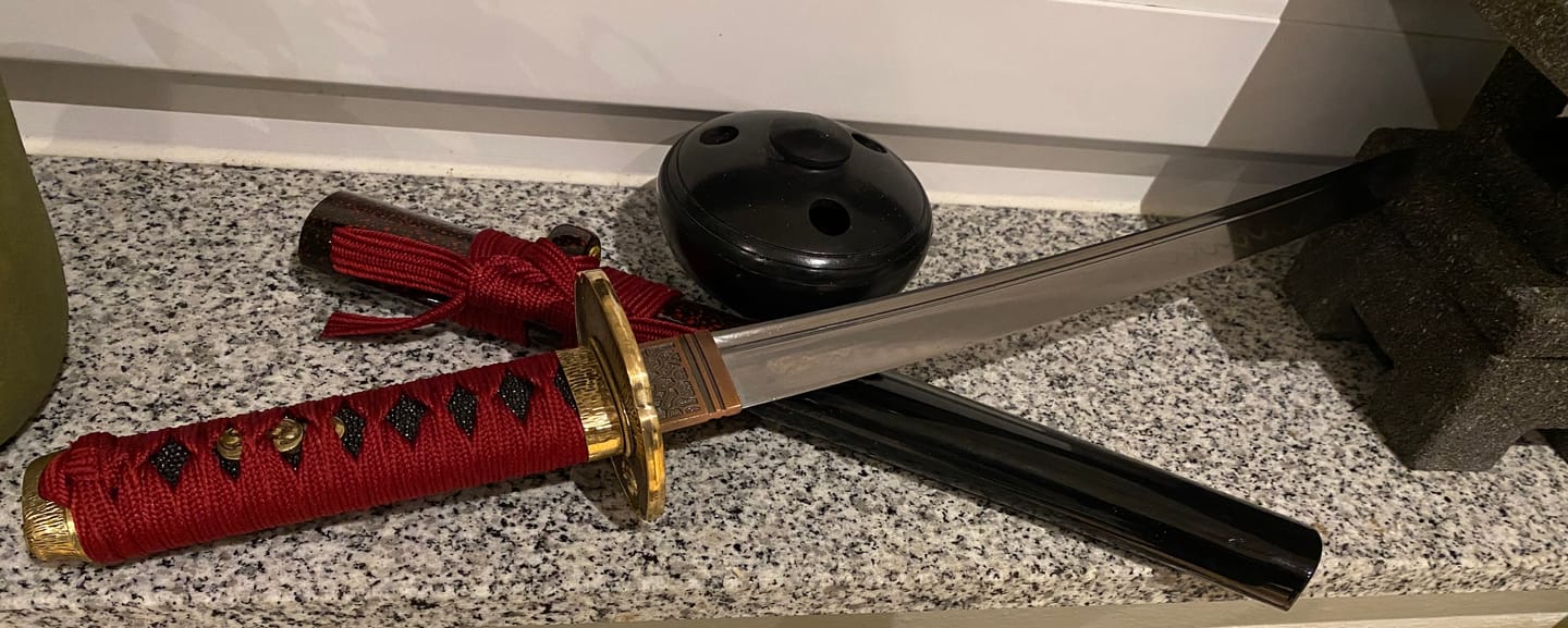 Customer photo review of Custom Tanto Build your own Tanto sword