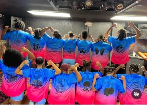 Customer photo review of Custom Black LGBT Rainbow For Pride Month Raglan Sleeves Authentic Baseball Jersey