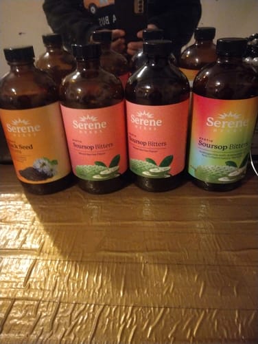 Customer photo review of Soursop Bitters: Mixed Berries Flavor