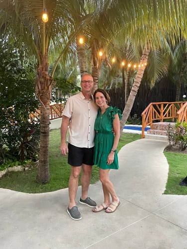 Customer photo review of Dual Flutter Tiered Tie Top Dress