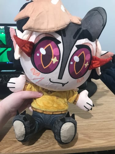 Customer photo review of Turn Kid's Drawings into Plushies