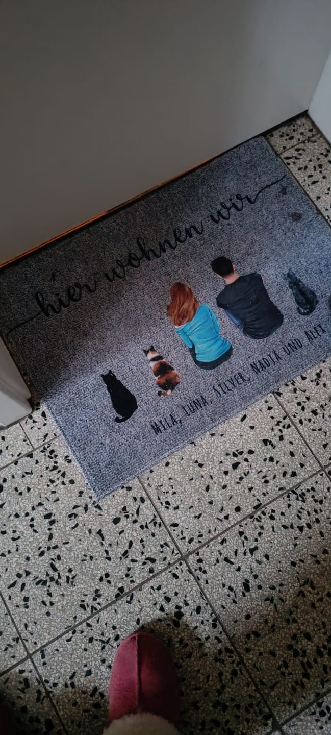 Customer photo review of Pärchen - Individuelle Fußmatte