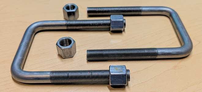 Customer photo review of 1/2 Inch Diameter U-Bolts - Square