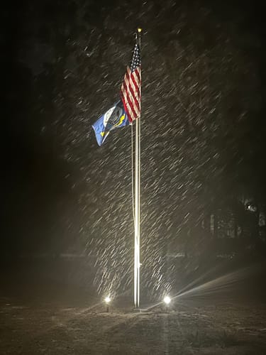Customer photo review of 30 ft. Commercial Aluminum Flagpole Rated to 115 mph - Lifetime Shaft Warranty - Made in USA