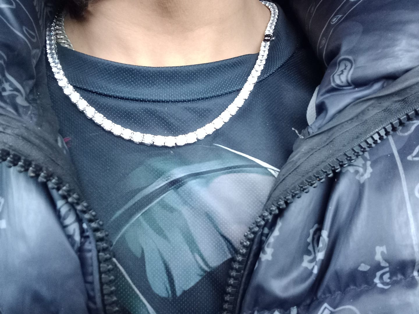 Customer photo review of 5mm Tennis Chain - White Gold
