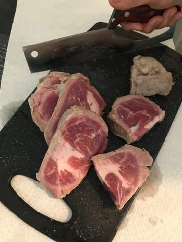 Customer photo review of Slicer-Style Easy Handle Chef Knife