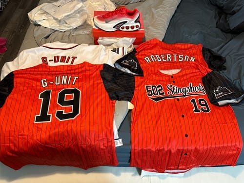 Customer photo review of Custom Black Red-White Classic Style Authentic Baseball Jersey