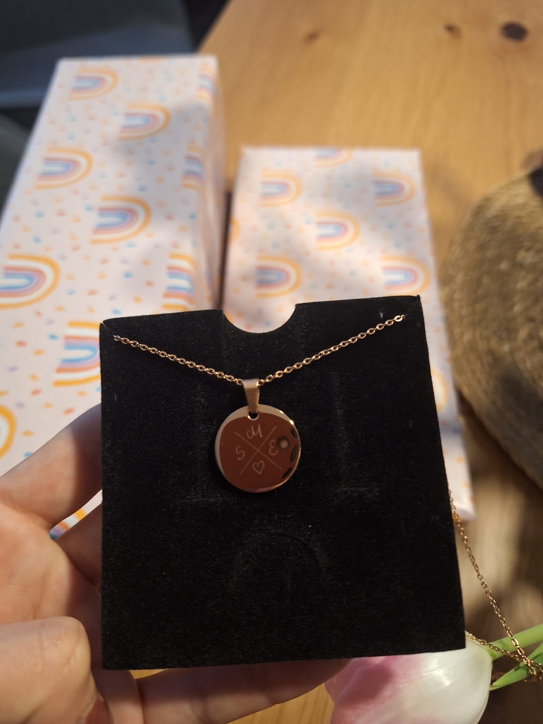 Customer photo review of Halskette Initialen