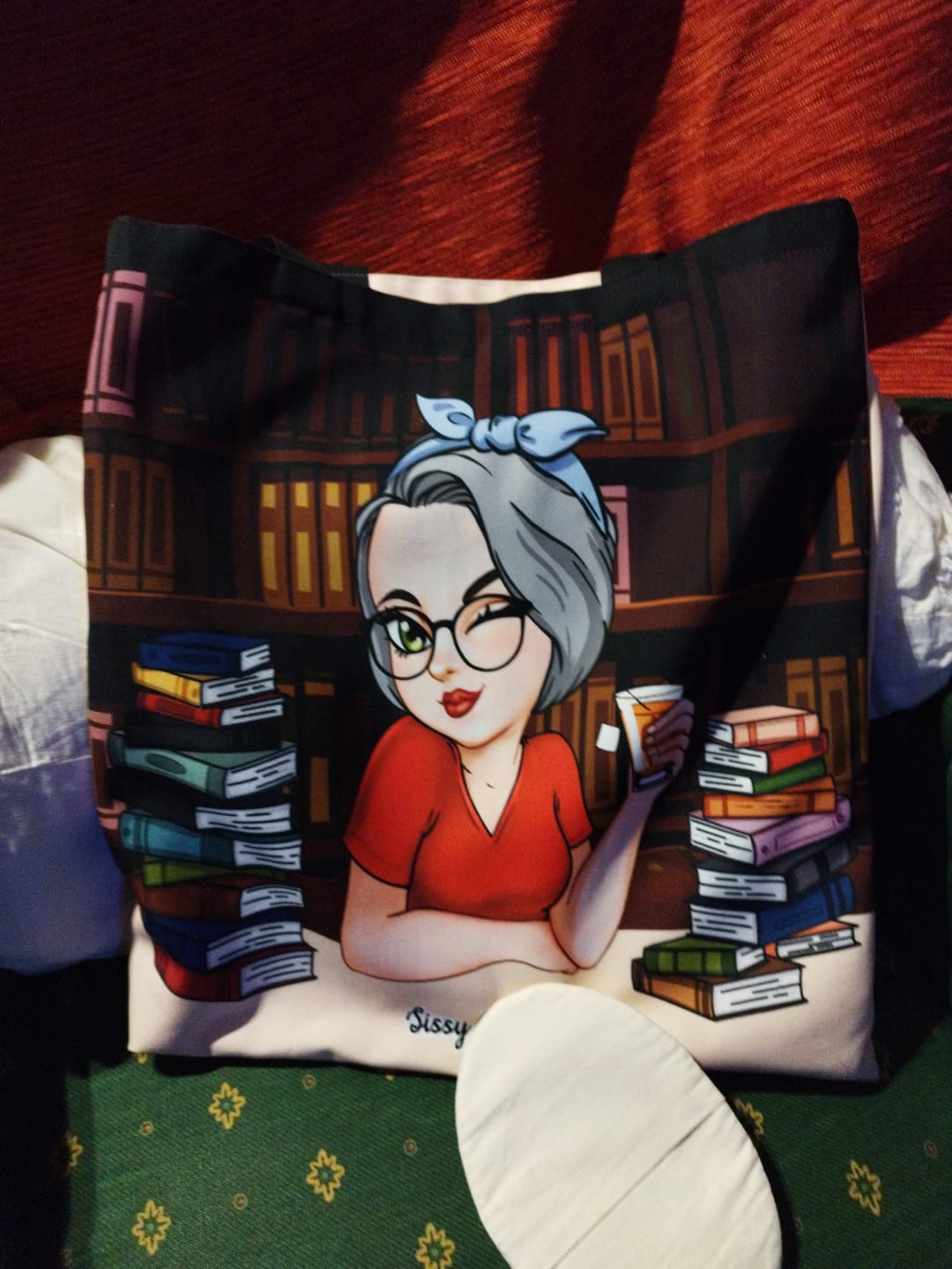 Customer photo review of Bücherliebe - Personalisierte Tragetasche für Buchliebhaberinnen