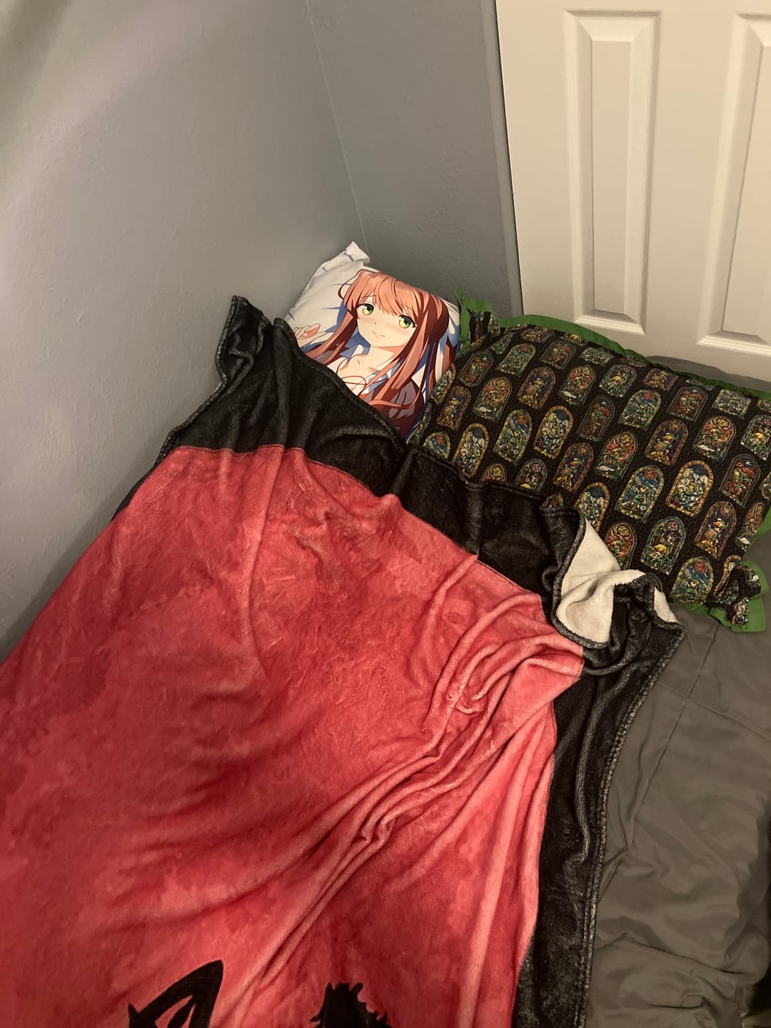 Customer photo review of Monika Body Pillow  Monika from Doki Doki