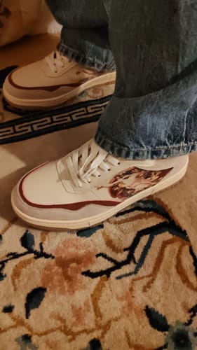 Customer photo review of The Creation of Adam Sneakers