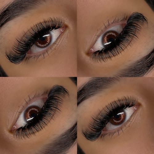 Customer photo review of L/LC/LD Curl Cashmere Volume Lashes Regular Individual Lash Extensions