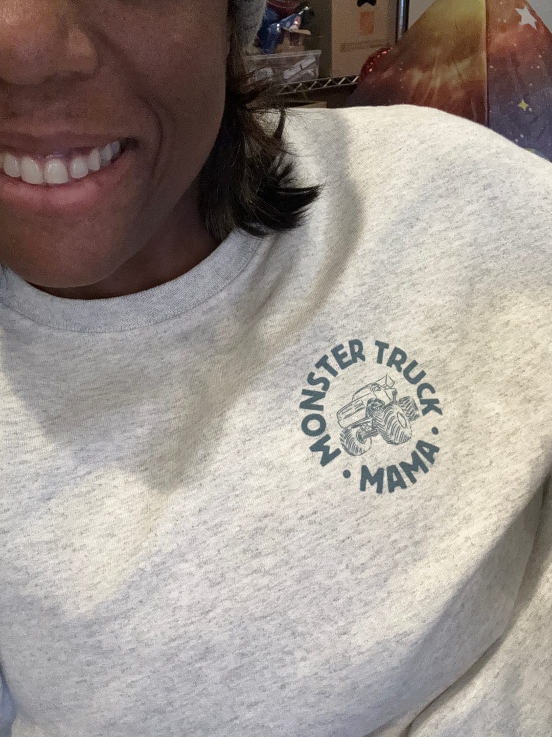 Customer photo review of In My Monster Truck Mama Era (Back Print)
