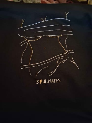 Customer photo review of Spicy Custom Embroidered Photo Hoodie