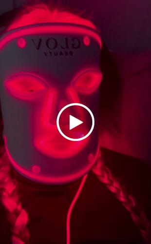 Customer video review of Glov LED Face Mask Anti-Aging Therapy