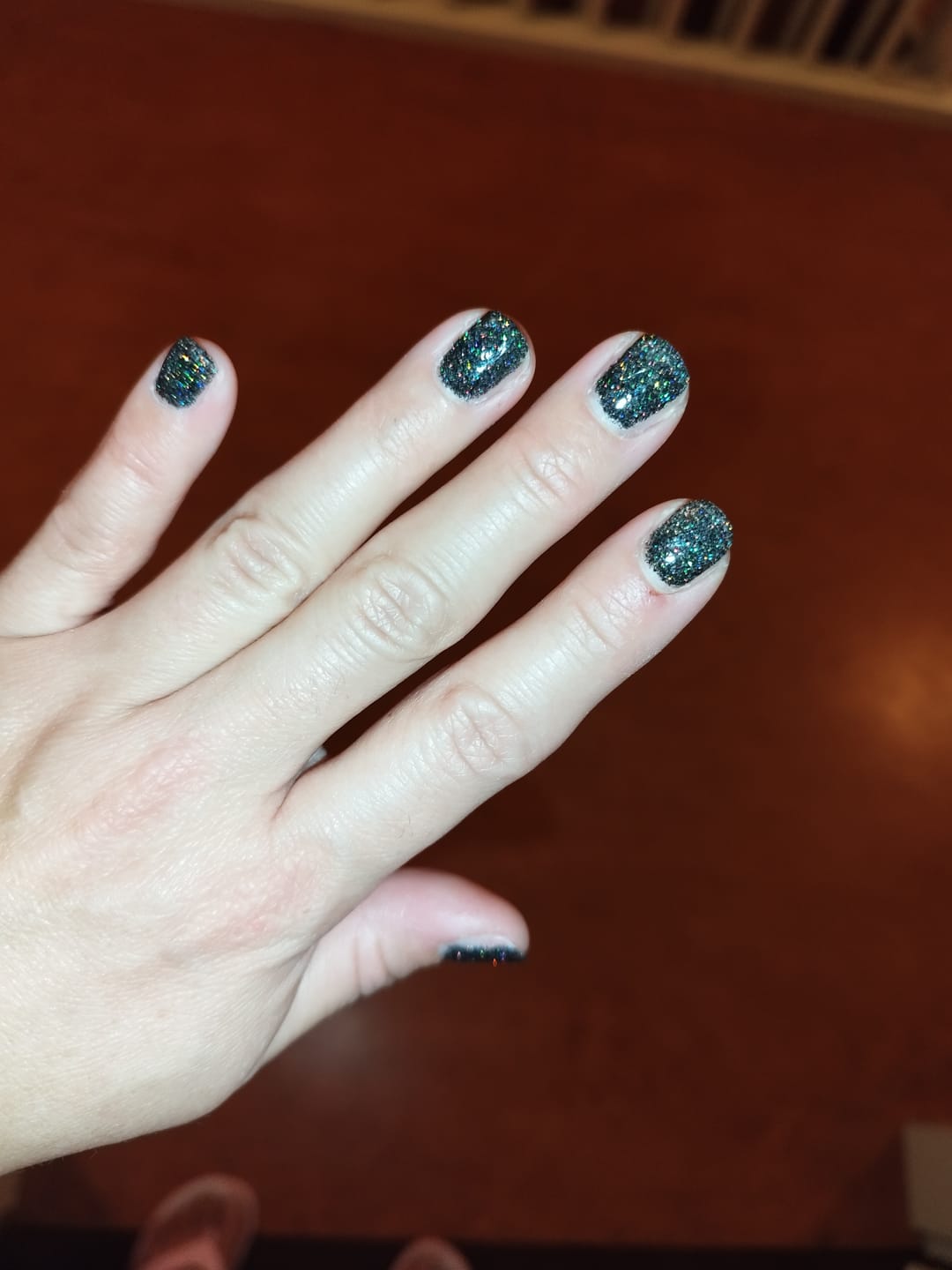 Customer photo review of Black Out Dipping Powder