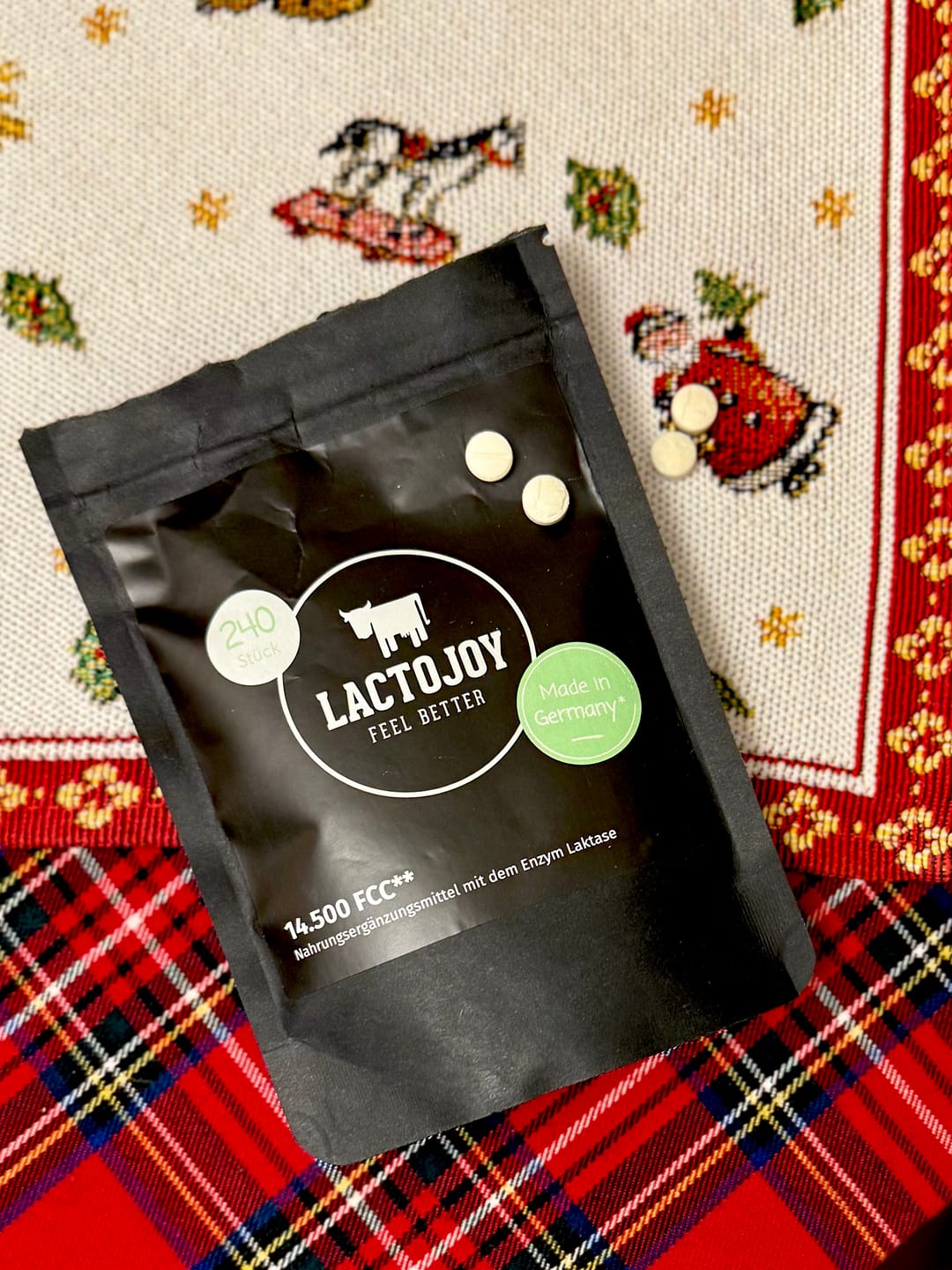Customer photo review of LactoJoy Laktase Tabletten - 14.500 FCC - 240 Nachfüllpackung