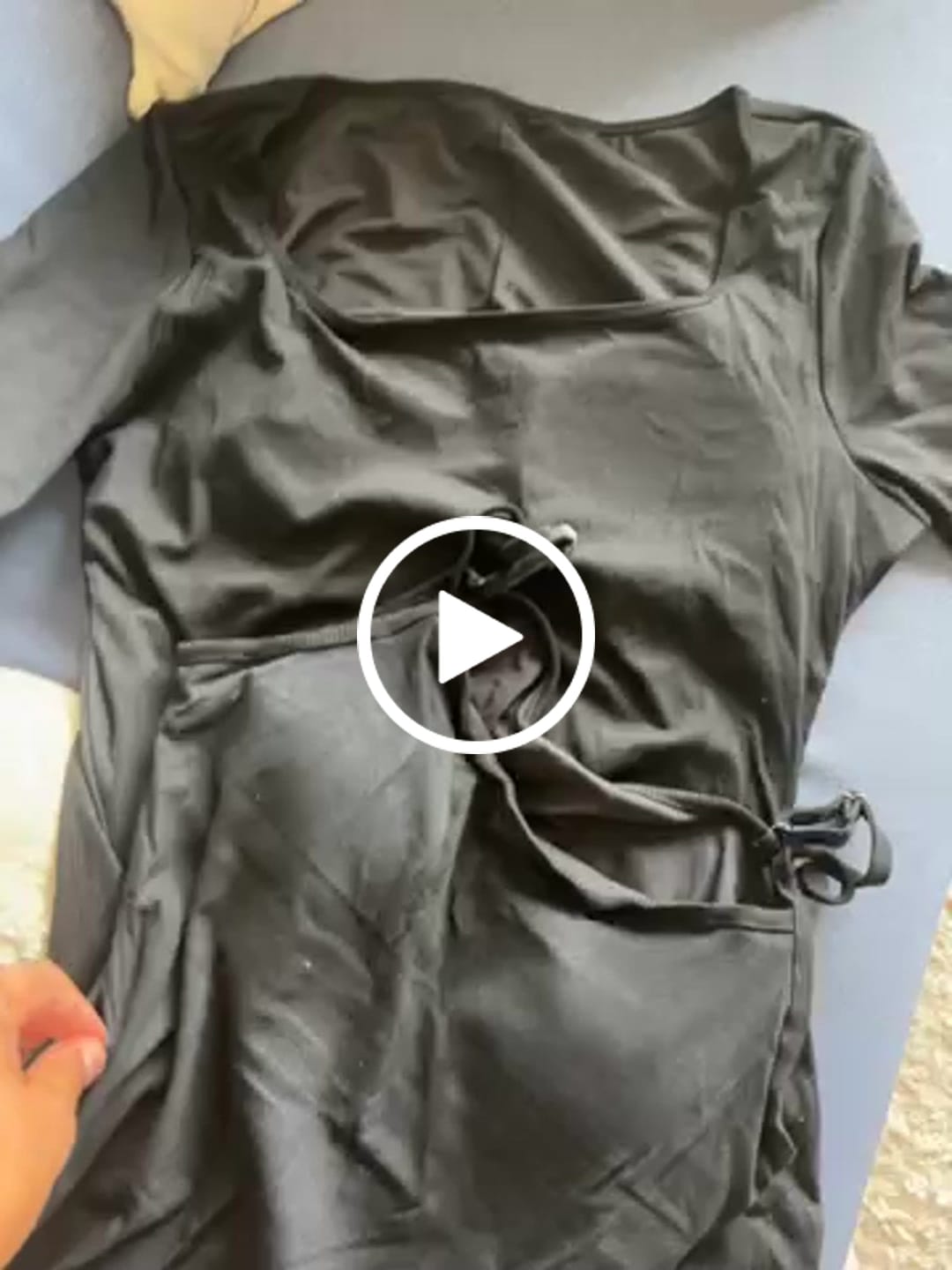 Customer video review of Long Sleeve Maxi Shapewear Dress