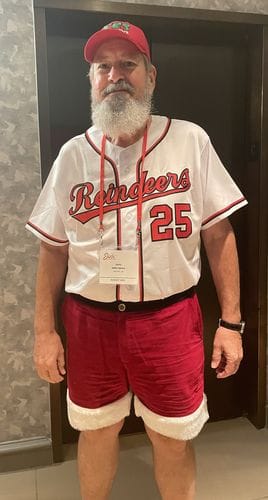 Customer photo review of Custom Black Red-White Classic Style Authentic Baseball Jersey