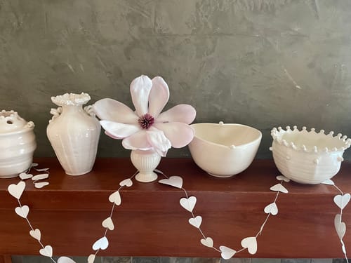 Customer photo review of Patterned Heart Paper Garland