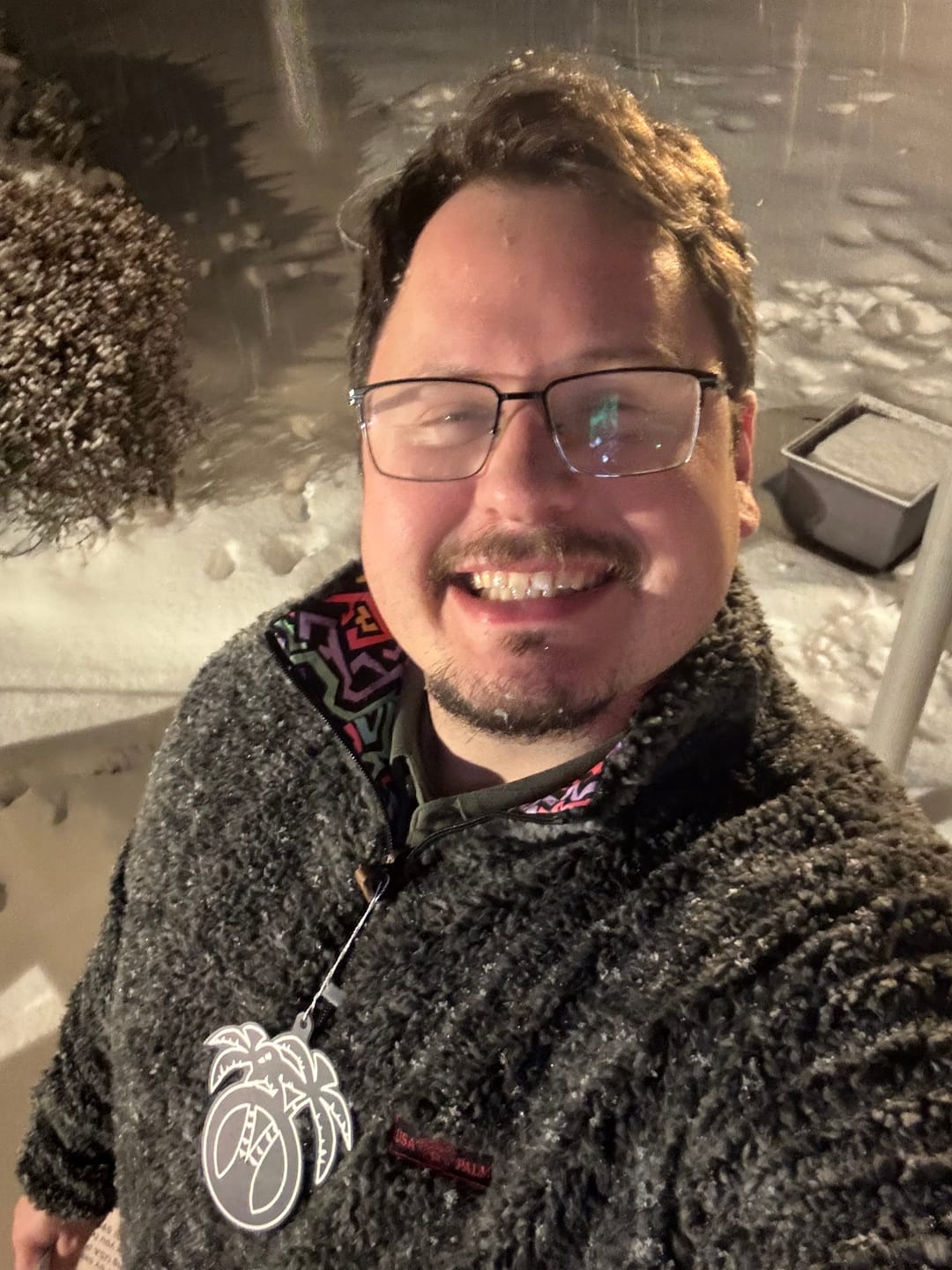 Customer photo review of Reversible Double Sherpa 1/4 Zip