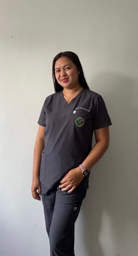 Customer photo review of Jogger MoveTech® Scrub Pants - Women / Graphite