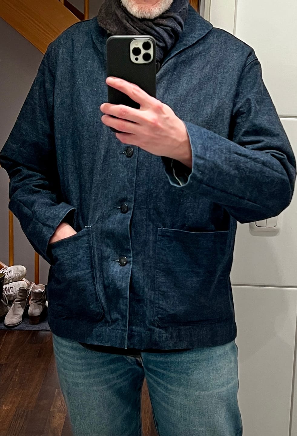 Customer photo review of 1922 USN 2nd Denim Coverall Utility Jacket