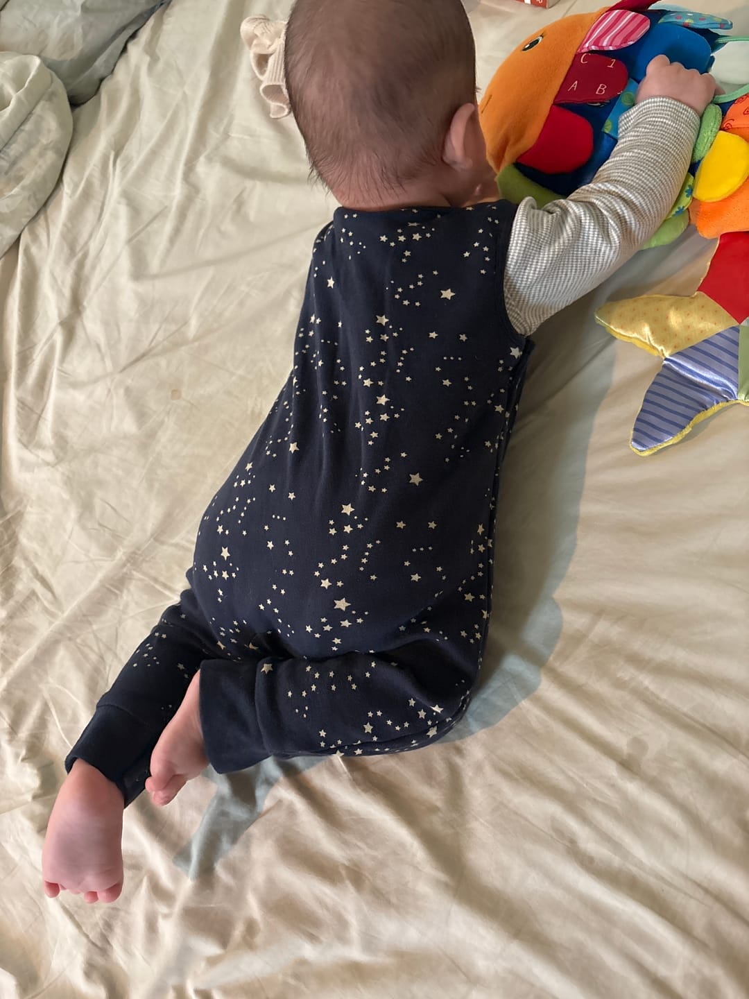 Customer photo review of Starry Night Everyday Dungarees