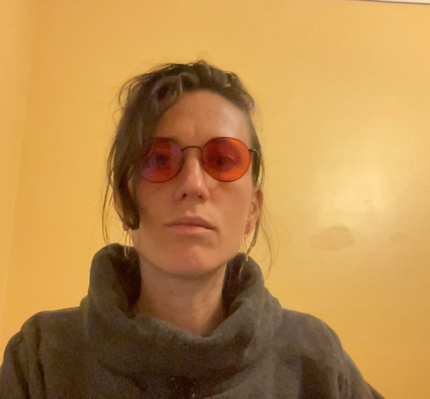 Customer photo review of Lunettes de protection anti-lumière bleue verres oranges
