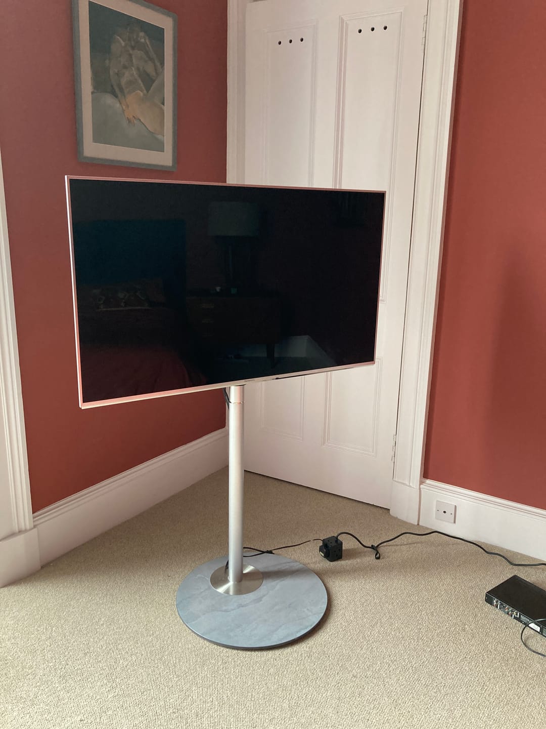 Customer photo review of Master Floor TV Stand FT60