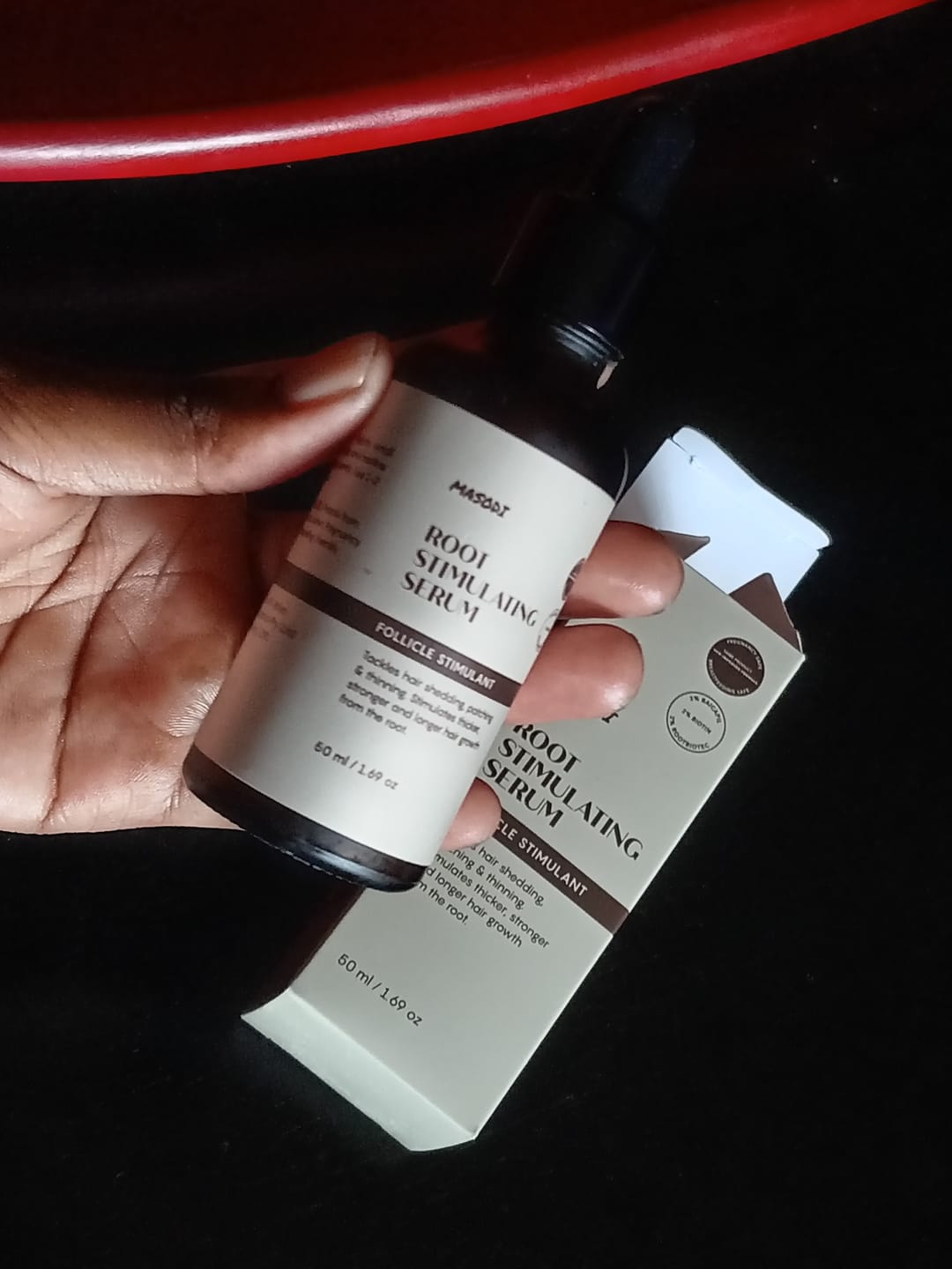 Customer photo review of New Formula: Root Stimulating Serum (50ml)
