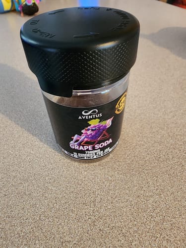 Customer photo review of 7500mg AVENTUS8 GUMMIES GRAPE SODA DELTA 9 + THC-A + NANO THC-P LIVE RESIN EXOTIC BLEND