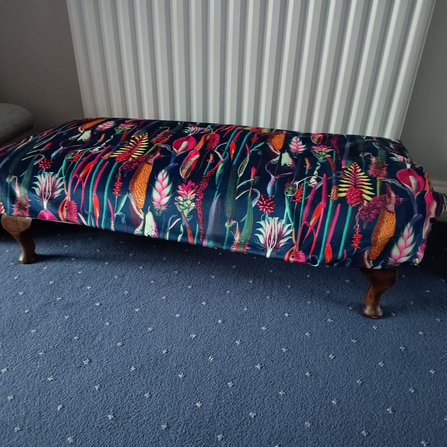 Customer photo review of Abstract Plants Digital Velvet Fabric