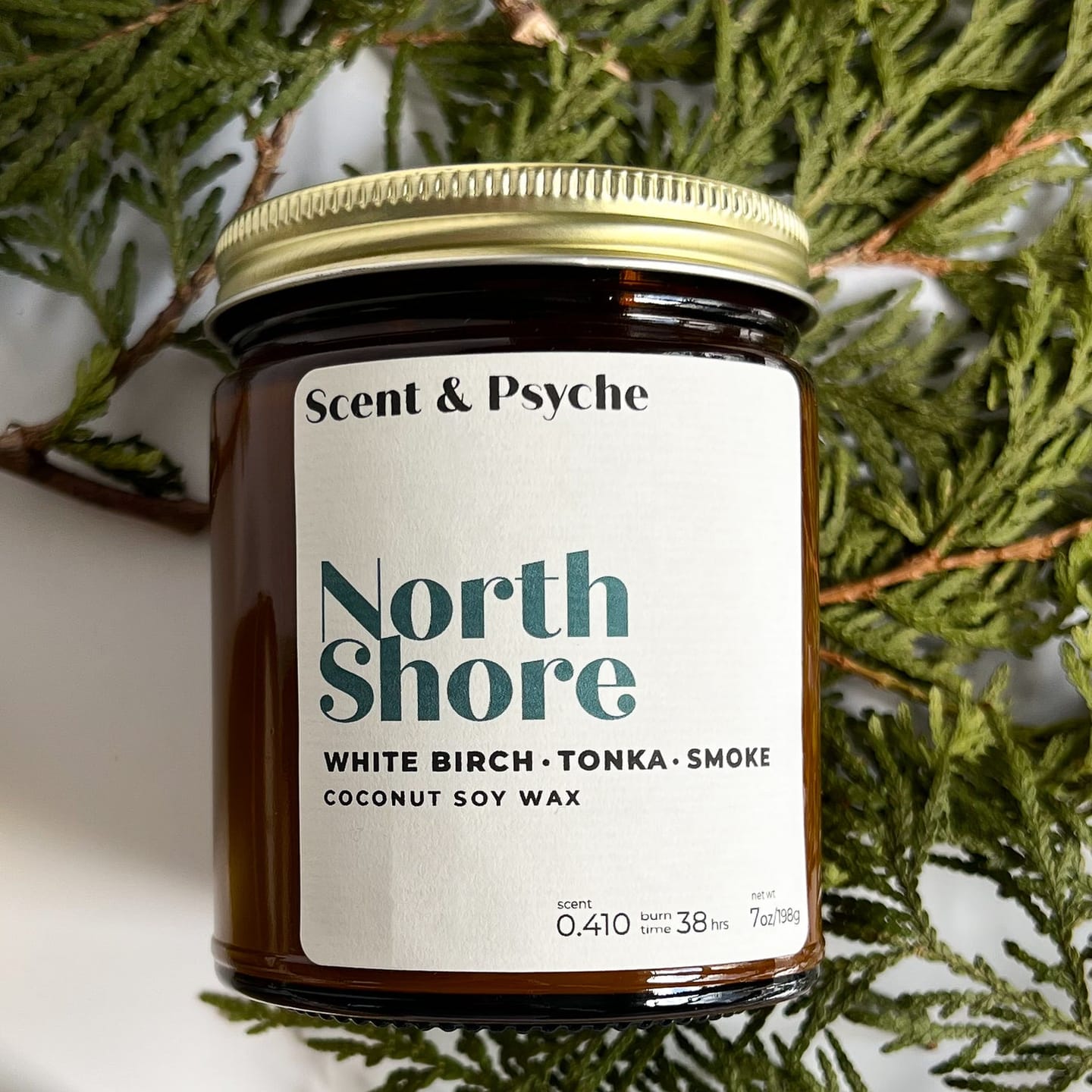 Customer photo review of Northshore Scented Candle - 7oz Amber Jar