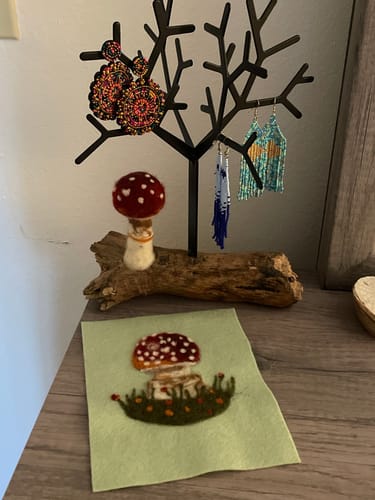 Customer photo review of Sophie Wheatley's Felted Fungi Supplies Box