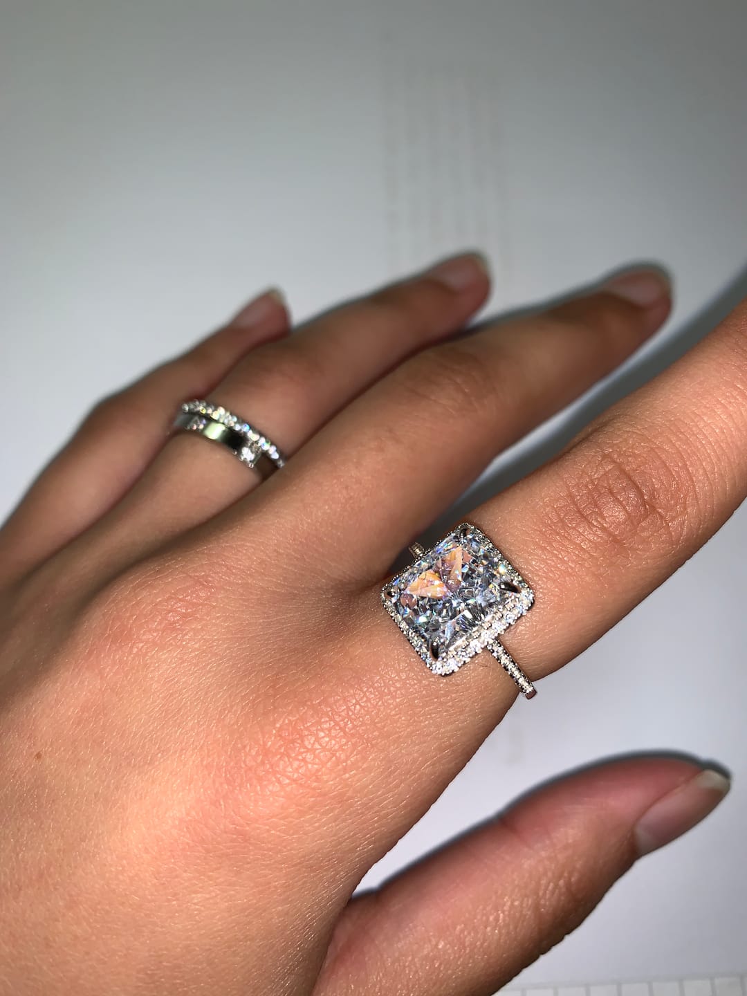 Customer photo review of Big White Ring | 925 Echtsilber