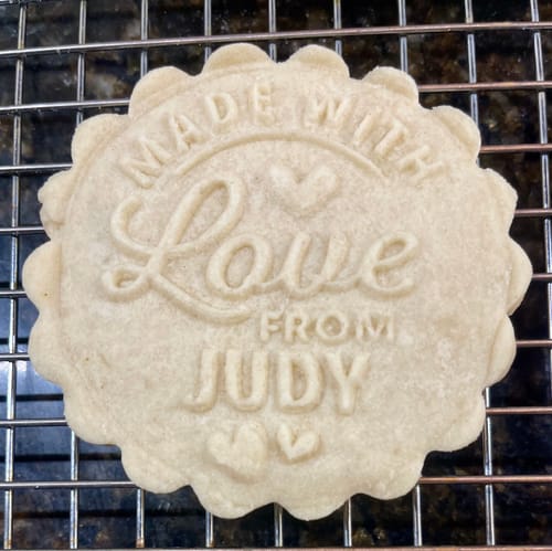 Customer photo review of Valentines Day Cookie Stamp
