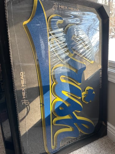 Customer photo review of Notre Dame "Irish" Script Vintage 3D Metal Wall Art